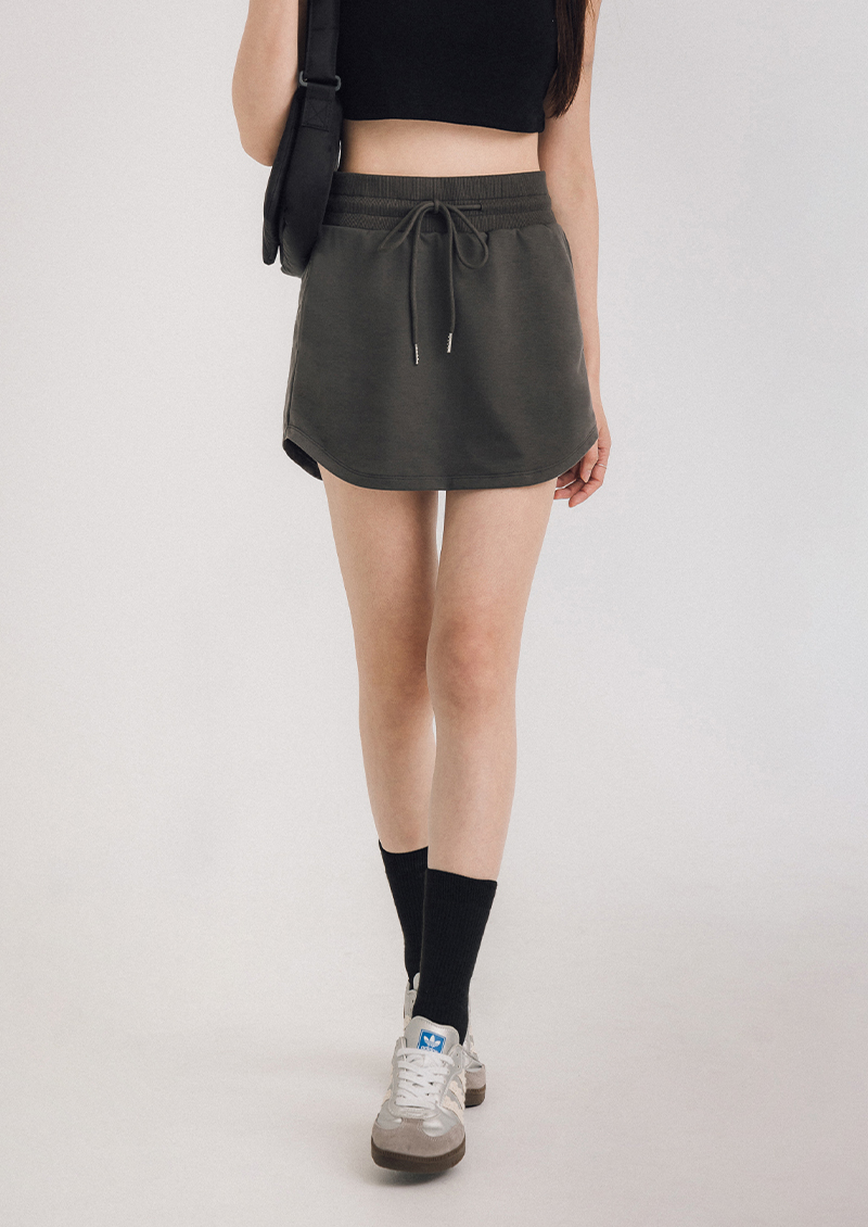 HUE 顯瘦棉質短裙