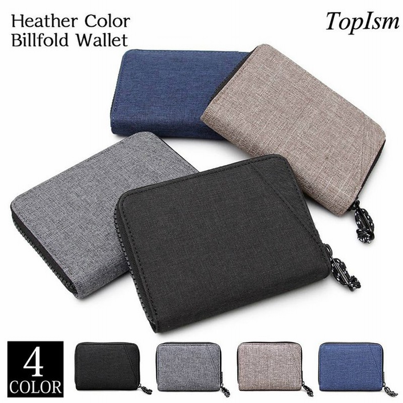 Topism 二つ折り財布 メンズ 財布 サイフ 2つ折り財布 コンパクトウォレット グレー フリー メンズ レディース 通販 Lineポイント最大2 0 Get Lineショッピング