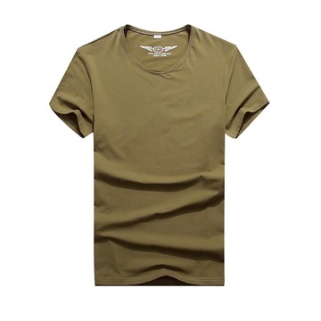 二戰純色硬漢男獵裝t恤 純棉作訓服短袖圓領軍迷軍訓t恤上衣