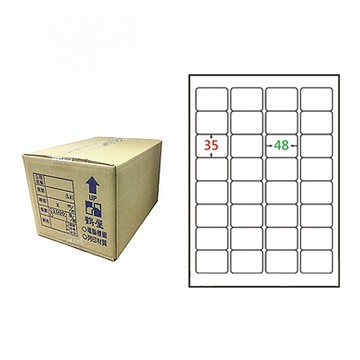 【鶴屋】A4電腦標籤 35x48mm 圓角 32格 1000張入 / 箱(L3548 LX)