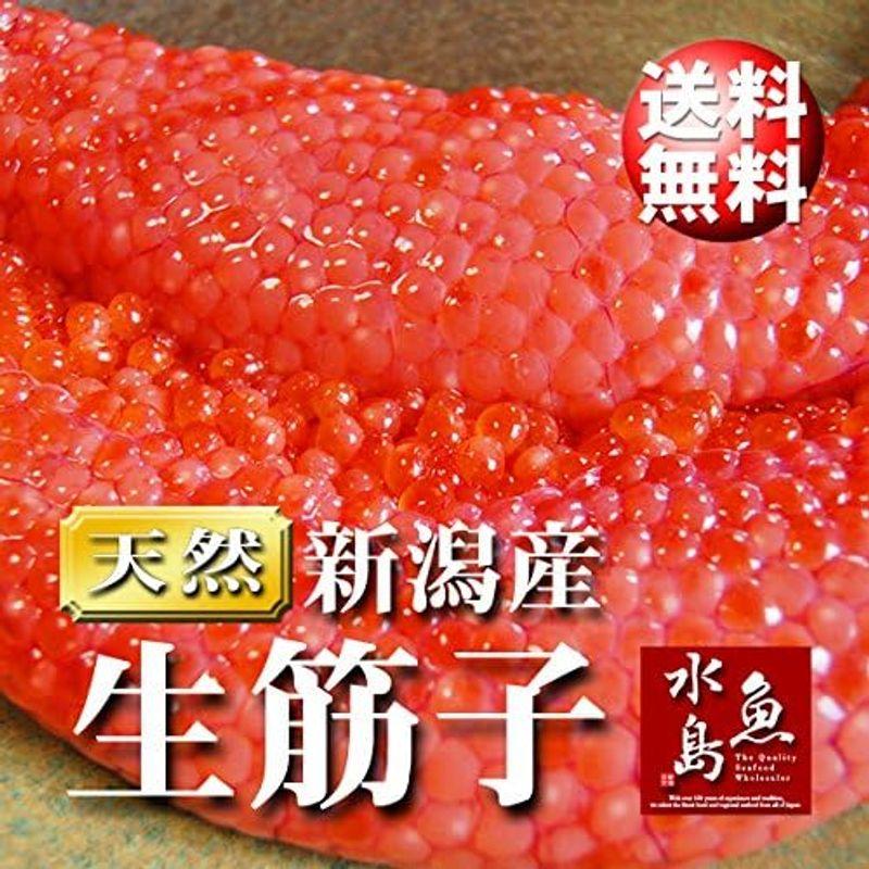 魚水島 新潟産 生筋子（生いくら）季節限定「ずっしり大粒 生すじこ」 1kg