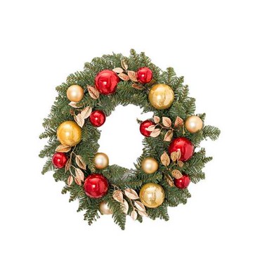 HIPEPPER｜狂歡聖誕季-紅色花環藤圈35CM