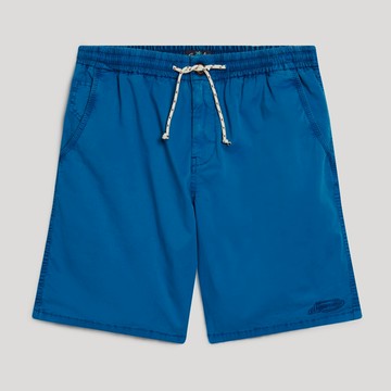 【Superdry】男裝 休閒短褲 Walk Short 碼頭藍