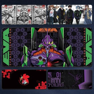 EVA鼠標墊大號新世紀福音戰士初號機滑鼠墊綾波麗明日香碇真嗣