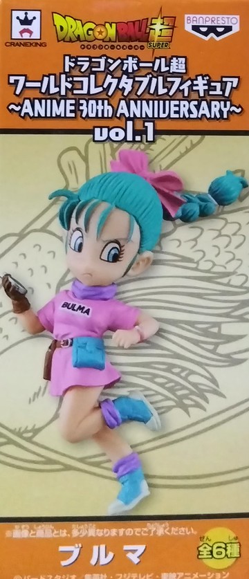 日版金證 WCF 七龍珠超 ANIME 30周年紀念 VOL.1 單售 布馬 BULMA 公仔