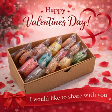 [快速出貨]【拾參馬卡龍】12入禮盒組（微醺情話）｜清爽不甜膩｜情人節｜交換禮物｜傳遞心意｜限量口味