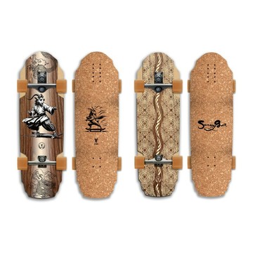 臺灣-Swaggy GOAT衝浪滑板36吋巡航板 碳化竹+楓木+軟木面