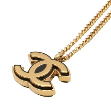 CHANEL 香奈兒 雙C LOGO 項鍊 金色 鍍金 【二手名牌BRAND OFF】