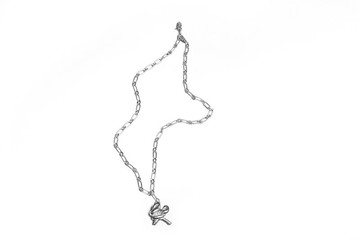 項鍊吊墜，Knot Alphabet，銀，正品 99.99 / K /