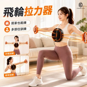【茶米樂】飛輪拉力器 拉力器 擴胸器 健身器材 一字拉力器 訓練器 健身拉力器 鍛鍊器 家用拉力器 運動器材