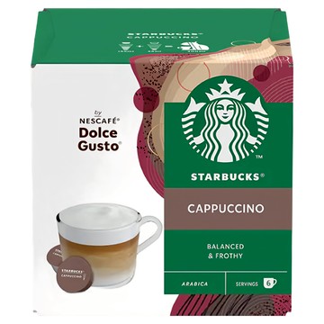 STARBUCKS 星巴克 卡布奇諾咖啡膠囊  20g  6組  1盒