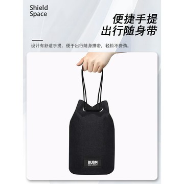 音箱收納包 音箱收納袋 適用於華為SOUND X4音響收納包黑色耐臟牛津加絨抽繩束