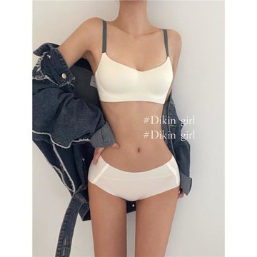 新款無痕內衣女上托聚攏防下垂一片式光面胸罩無鋼圈文胸2024爆款