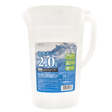 PEARL LIFE 珍珠金屬 日本製冷水壺  透明色  2L  1個  2L