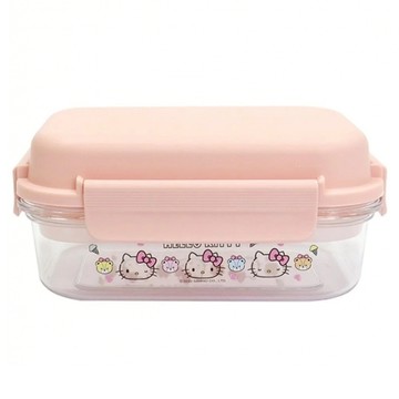 Sanrio 三麗鷗 Hello Kitty 凱蒂貓 Tritan 密封保鮮盒 方型  1個容器及相配的蓋子  1個