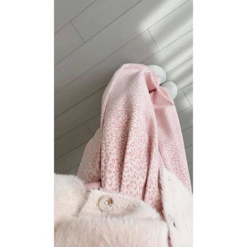 【加絨保暖】粉色豹紋加絨褲 女裝 秋冬新款 復古慵懶風 寬鬆顯瘦 休閒闊腿褲