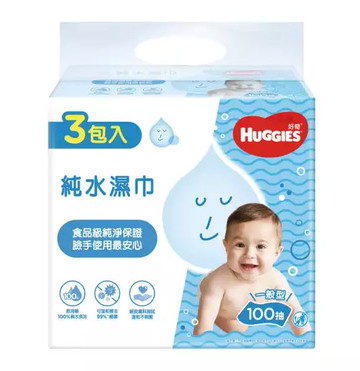 【好奇】純水濕巾一般型（100抽X3入/串) / 純水濕巾厚型（80抽X3入/串）/純水濕巾迪士尼厚型 70抽/包