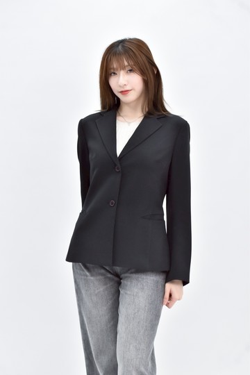 (L) theme 黑色寬大西裝外套