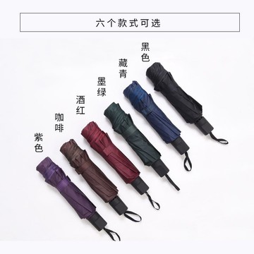 楓林宜居 雨傘批發品質加大號雙人晴雨傘折疊黑膠遮陽傘三折廣告傘logo