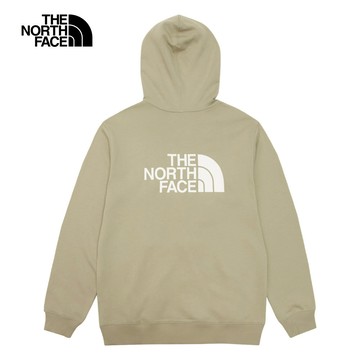 The North Face北面男女款灰色純棉品牌LOGO連帽外套｜83OR1I4