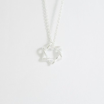 聖誕節(交換禮物)<符號系列> 六芒星 純銀項鍊