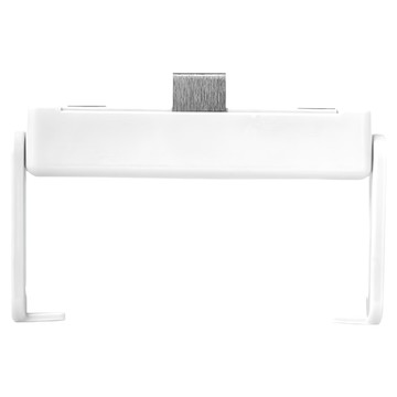 KM 免打孔 櫥櫃捲紙架 ABS+不鏽鋼板  銀色  1個