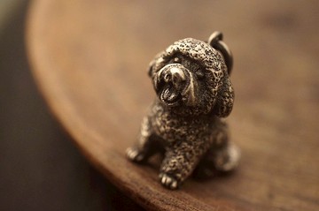 925 純銀立體貴婦狗吊咀(P45) - 不包括銀鏈- 手作