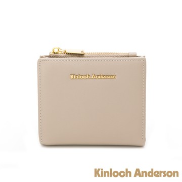 【Kinloch anderson】Gladys 經典壓扣式短夾-柔杏色