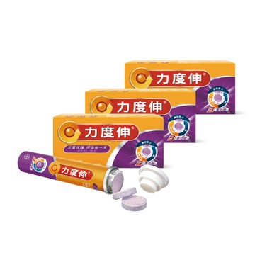 力度伸維他命C+D+鋅發泡錠30錠(黑醋栗) x3入團購組