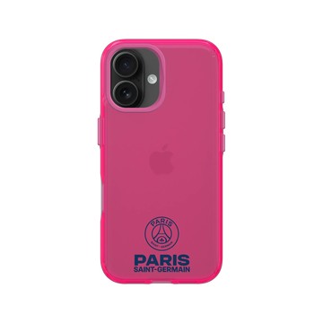 iPhone 16 Clear 粉漾桃 - PSG - PSG Logo Blue