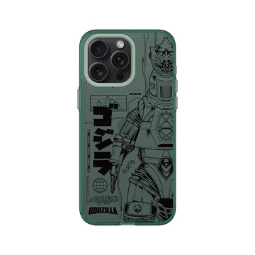 iPhone 15 Pro Max Clear 憂墨綠 - 哥吉拉 Godzilla - 機械哥吉拉(黑)