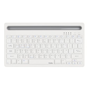 aibo 藍牙多媒體薄型鍵盤 BT9支架 支援1對2 原廠保固  人文白  LY-ENKBBT9-W  剪刀腳結構