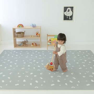 Pato Pato 自然系風格地墊 小島系列 | 抗菌質感巧拼地墊 - 小島草木－寧靜藍