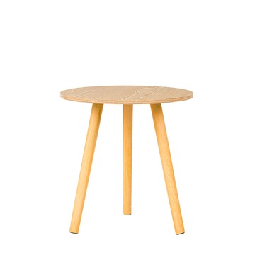 樂嫚妮 簡約茶几/邊桌/邊几-40cm圓桌款-(3色)原木色