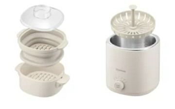 (免運) vitantonio VFS-20-I 雙層 蒸籠 蒸煮二合一 蒸蛋器 煮蛋器 溏心蛋 溫泉蛋 節食 健身 日本代購