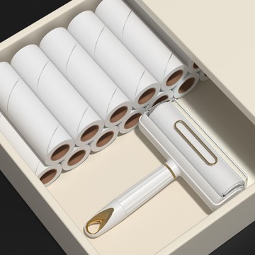 器滾筒家用可撕式衣服貓毛清理神器替換卷紙滾刷床上頭發滾輪384M