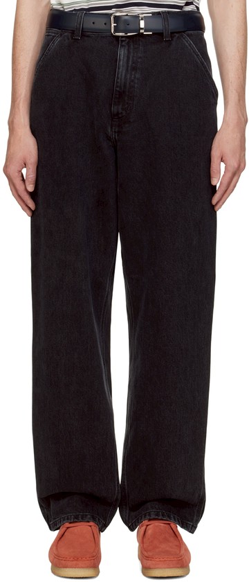 Carhartt Work In Progress 黑色 Single Knee 牛仔裤