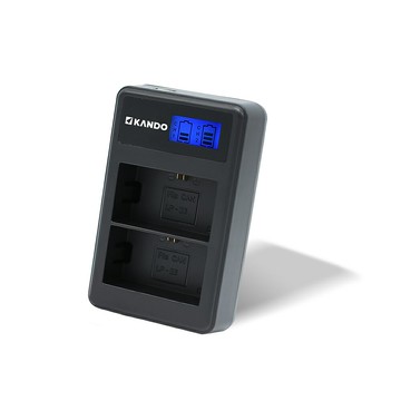 適用Canon LP-E6 相機電池充電器 液晶雙槽充電器 USB充電