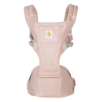 ergobaby 新世代透氣舒適吸震坐墊式背帶 腰帶 4~48個月 承重5.5~20.4kg  腰圍66~132cm  粉紅石英