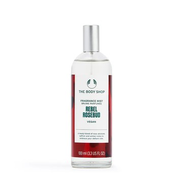 【THE BODY SHOP】叛逆絲絨玫瑰花蕾&琥珀身體芳香菁露-100ML