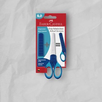 Faber-Castell 好點子安全剪刀-藍色(原廠正貨)