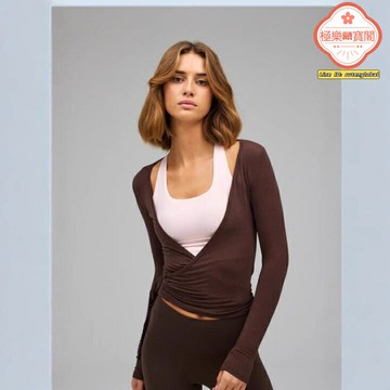 【歐美潮流】運動上衣 針織衫 長袖T恤 衛衣 打底衫 修身顯瘦 柔軟親膚 春季新款 瑜伽健身 日常休閒穿搭
