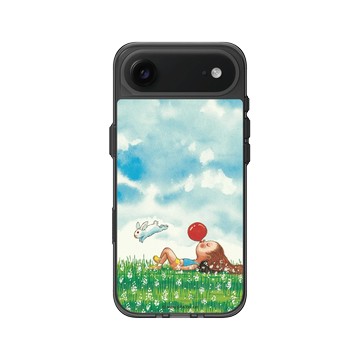 iPhone Air Clear (相機按鈕) 酷墨灰 - 幾米 Jimmy Liao - 世界別為我擔心-吹氣球