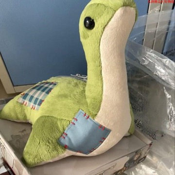 小水怪 6英寸 補丁 大號毛絨海怪小幫手 禮物 交換禮 海怪公仔 毛絨玩具 威尼斯海怪玩玩偶 水怪抱枕 藍色補丁海怪