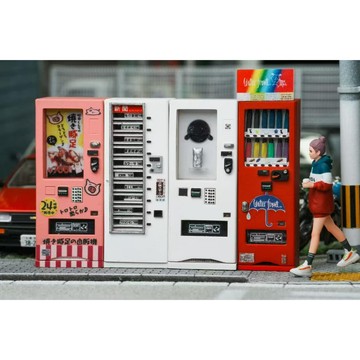 米肯模玩 1/64 報紙販賣機模型 人偶 場景 擺件 咖啡機 可樂機 多款式賣場 模型 景品