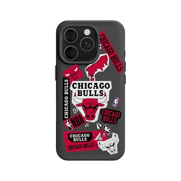iPhone 16 Pro SolidX 黑 - NBA - 拼貼系列-芝加哥公牛 Chicago Bulls - Collage