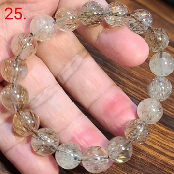 黑金超 黑金超七水晶 手鍊 手環 手珠 共生礦 11mm 天然❤水晶玉石特賣#R015-25