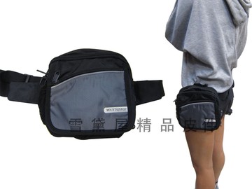 ~雪黛屋~MARDINGTOP腰包小容量二層主袋輕巧外出高單數防水尼龍布材質可腰包HEYE035