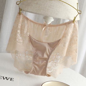 奢華宮廷蕾絲性感內褲女大碼胖mm200斤高品質中腰薄款透明無痕夏