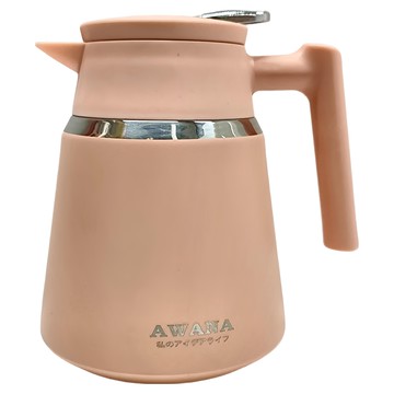 AWANA 簡約真空保溫咖啡壺  1L  粉紅色  1個